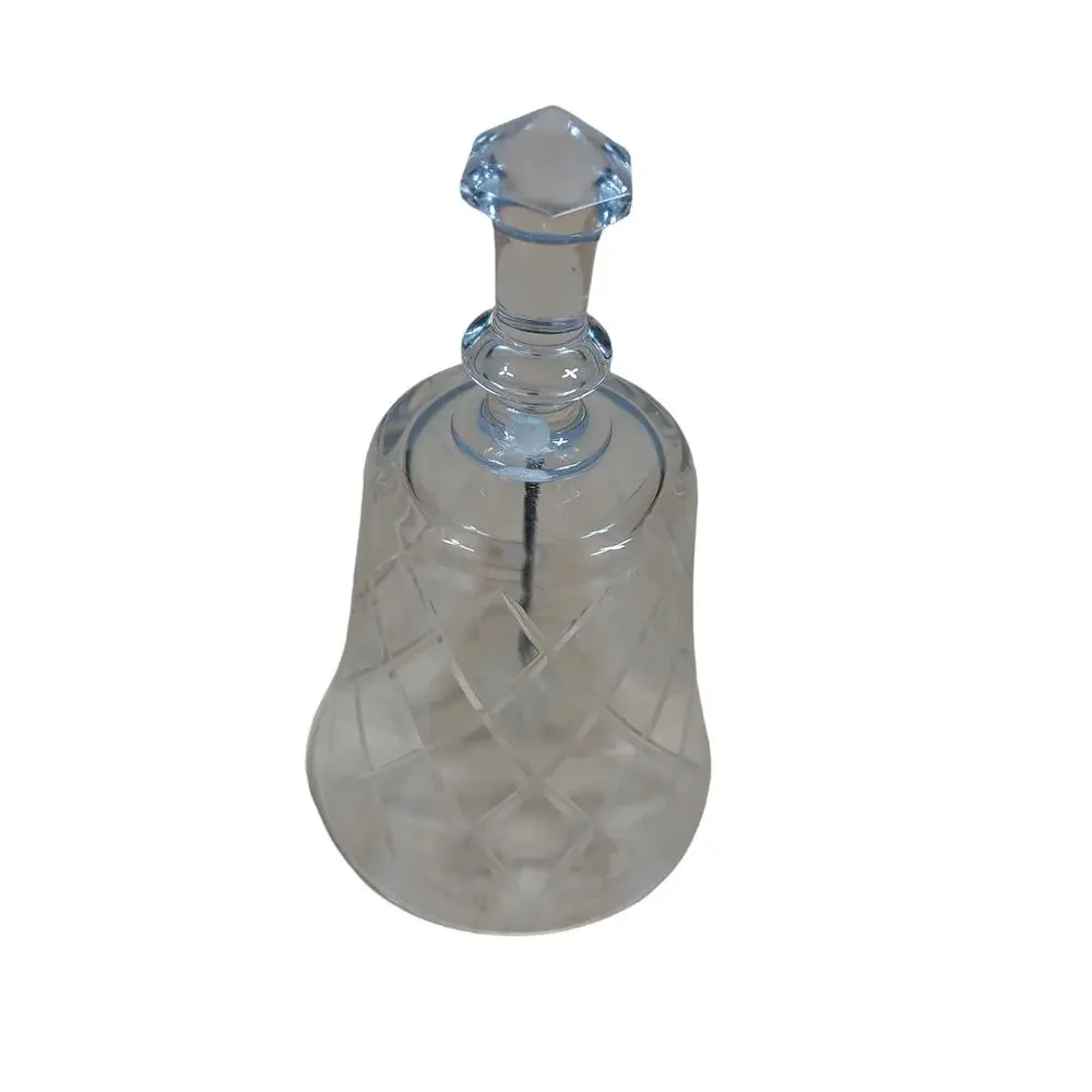 Vintage Crystal Bell Diamond Cut 4.5